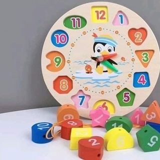 Set 6 món đồ chơi gỗ an toàn phát triển trí tuệ trẻ