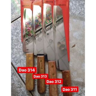 Bộ dao nhật 4 cái cán gỗ sắc bén