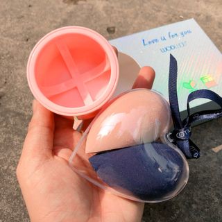 Bông Phấn WODWOD Love 2 in 1