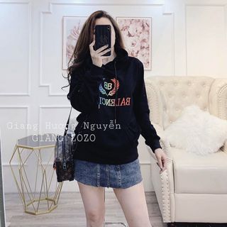 áo hoodie nữ hàn quốc giá rẻ đẹp chất có mũ balen BN 54166 Kèm Ảnh Thật giá sỉ