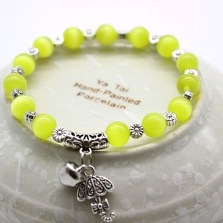 vòng tay đá mắt mèo nhiều màu