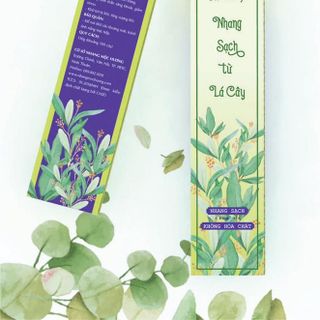 Nhang sạch Mộc Hương làm từ lá quế xanh lá khuynh diệp