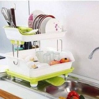 Giá nhựa úp bát 2 tầng