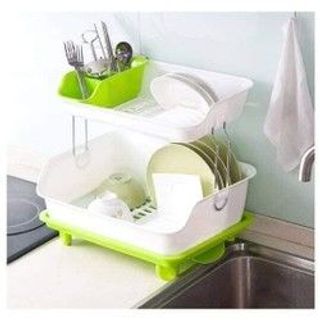 Giá nhựa úp bát 2 tầng