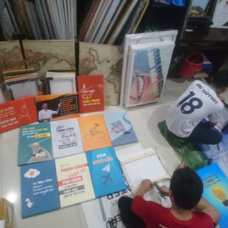 Tranh tao động lực tranh văn phòng kích thước 50x75