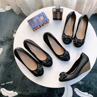 Giày Búp bê xuồng da thật