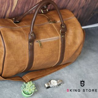 Túi du lịch màu bò nhạt