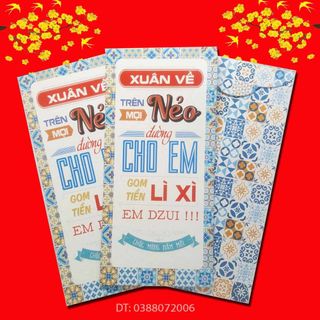 Bao lì xì intext xì tin 2020