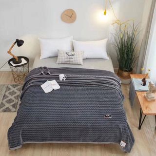 Chăn lông tuyết 2 mặt sóng