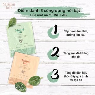 mặt nạ dưỡng trắng muing lab