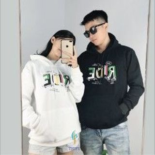 Áo hoodie nam nữ in chữ RIDE