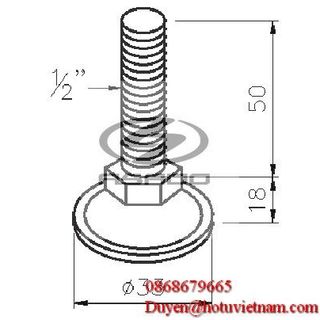 Chân đế tăng chỉnh dùng cho ống D272 và D28
