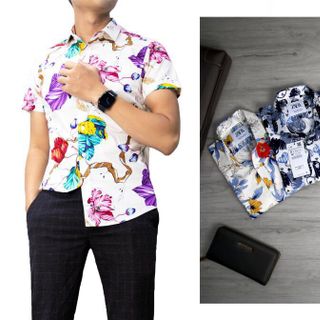 ÁO SƠMI tay ngắn cho nam HOẠ TIẾT MÀU SẮC NHẸ NHÀNG MỚI LẠ