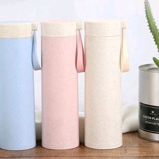 bình nước thủy tinh vỏ xơ lúa mạch