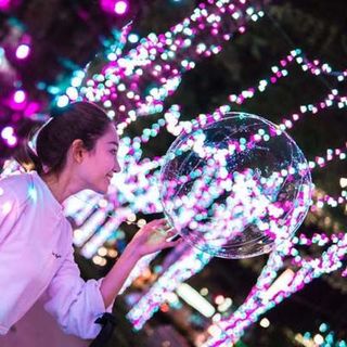 Bóng bay phát sáng có đèn nháy Galaxy led