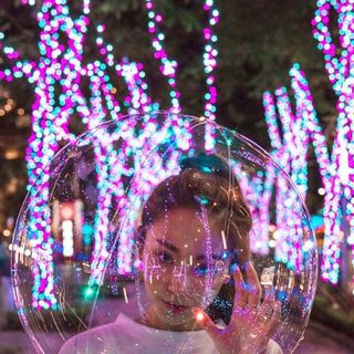 Bóng bay phát sáng có đèn nháy Galaxy led