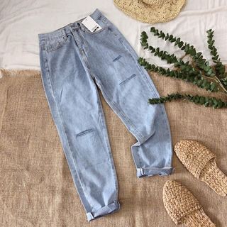 Quần baggy jean rách ve sll