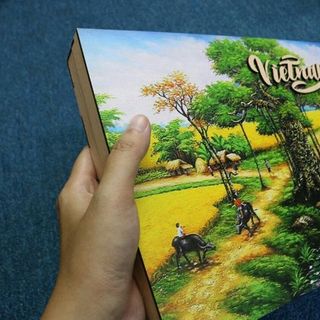 quà tặng in logo- bộ quà tặng sổ bút gỗ