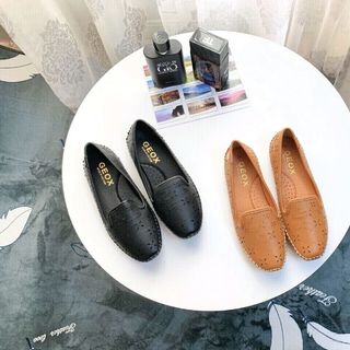 Giày Búp bê mọi đế âm quai bắn laze