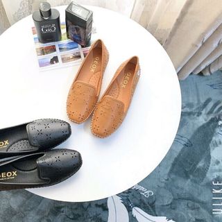 Giày Búp bê mọi đế âm quai bắn laze