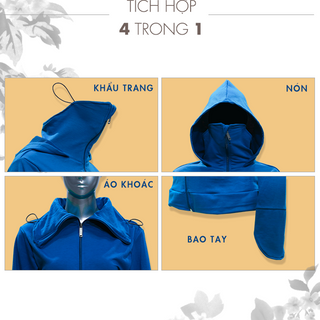 Áo khoác chống nắng 3 trong 1