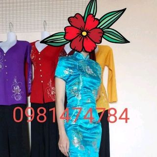 sườn xám Dài GẤM THƯỢNG HẢI cao cấp
