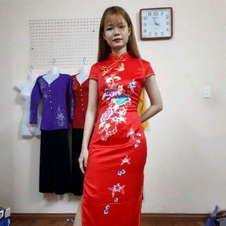 sườn xám thượng hải Dài Lụa quảng châu