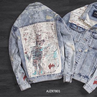 Áo Khoác Jean ZR Phối Hình