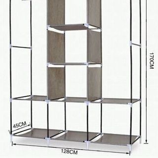 TỦ VẢI 3 BUỒNG 8 NGĂN 3D