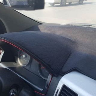 Thảm Chống Nóng Taplo Xe Kia Rondo - Thảm Taplo Lông Cừu - TẶNG Túi Cafe Treo Xe