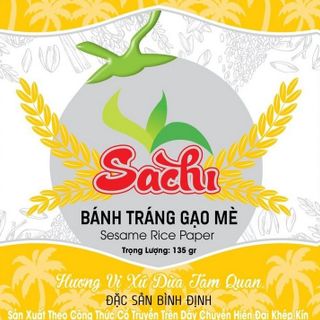 Bánh tráng gạo mè nướng 75g giá sỉ​ giá bán buôn - Bánh tráng gạo mè nướng sẵn - Sachi