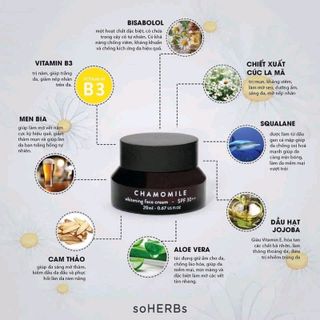 ￼

￼

￼

Kem Dưỡng Da soHERBs Chamomile Whitening Face Cream giá sỉ