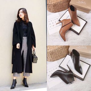 Giày boot da thật toàn bộ