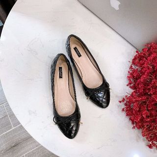 Giày Bệt may vằn trang trí
