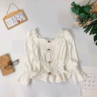 ÁO PEPLUM NÚT