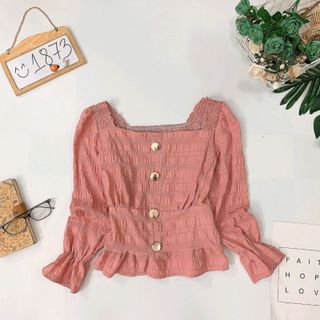 ÁO PEPLUM NÚT