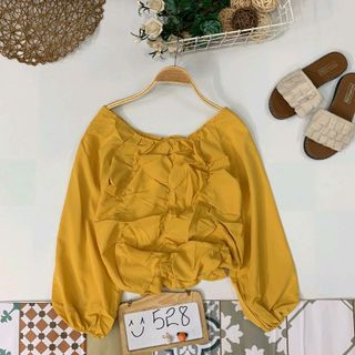 Áo Bẹt Vai Nhíu Bèo