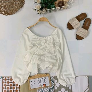 Áo Bẹt Vai Nhíu Bèo