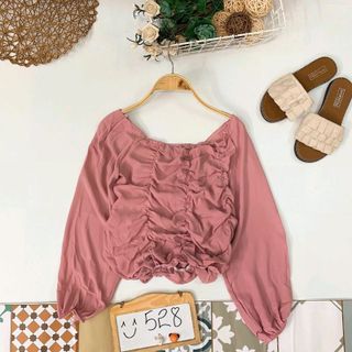 Áo Bẹt Vai Nhíu Bèo