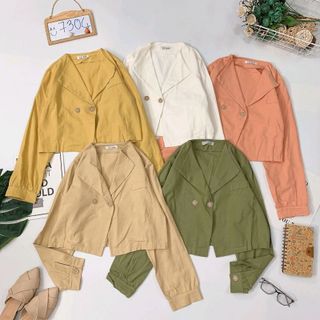 Áo sơ mi vest nút gỗ