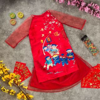 Áo dài tết cho bé
