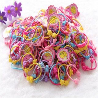 50 sợi thun cột tóc nhiều màu cho bé