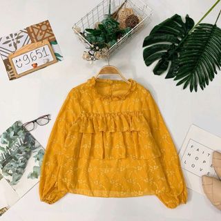 Áo babydoll viền bèo