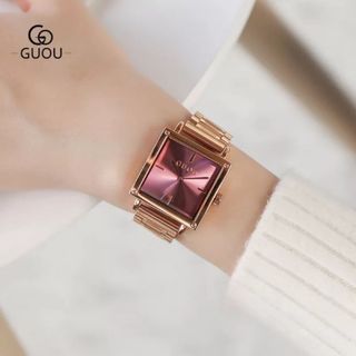 Đồng hồ nữ GUOU 8096 dây sắt