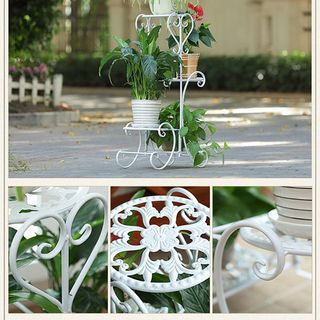 Kệ sắt để cây cảnh 3 tầng 3 chậu