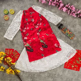 Áo dài bé gái