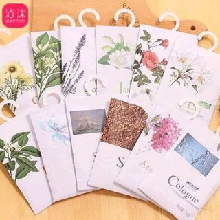 Túi thơm Để Tủ Quần Áo túi trắng móc treo