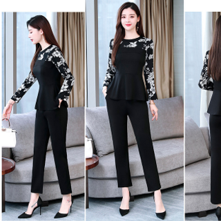 Sét đồ công sở nữ kiểu Hàn Quốc bigsize dáng đẹp