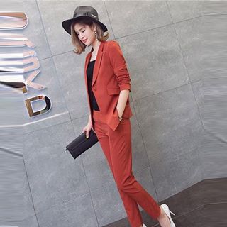 Bộ Vest Cam Đất Công Sở Thời Thượng Kèm Áo Hai Dây