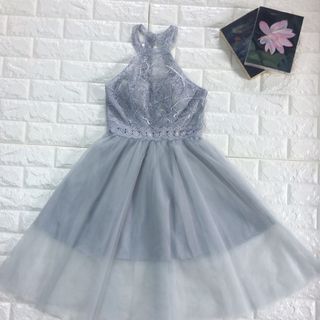 VÁY CỔ YẾM PHỐI LƯỚI VOAN CAO CẤP